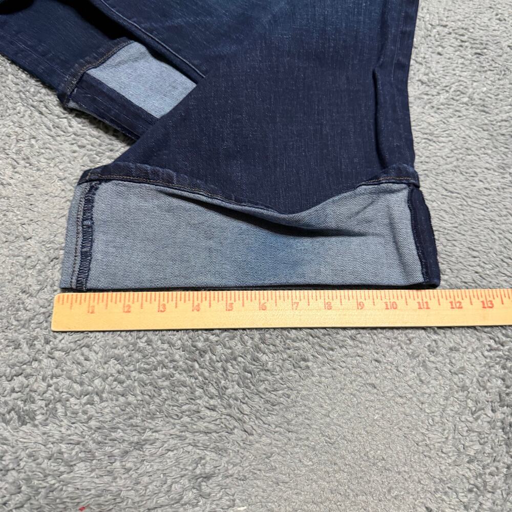 Kut From The Kloth Meg Fab Ab Wide Leg Crop Jeans Womens 10 Cuff Dark - Picture 11 of 11